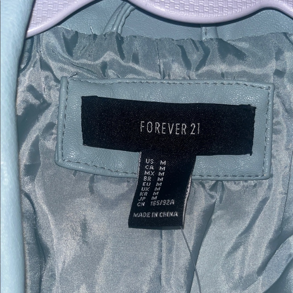 Forever 21 Women's Light blue Coat